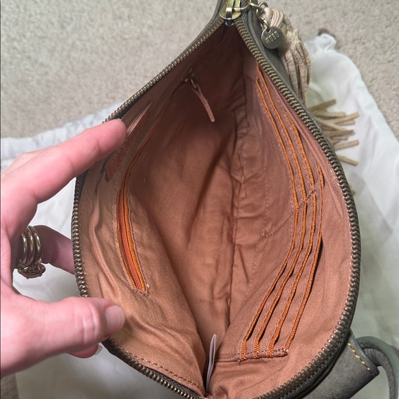 HOBO Sage Leather Clutch with Peace Sign - Picture 8 of 8